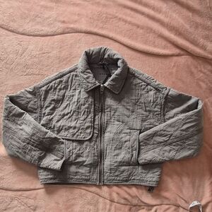 Blank NYC Quilted Gray Jacket